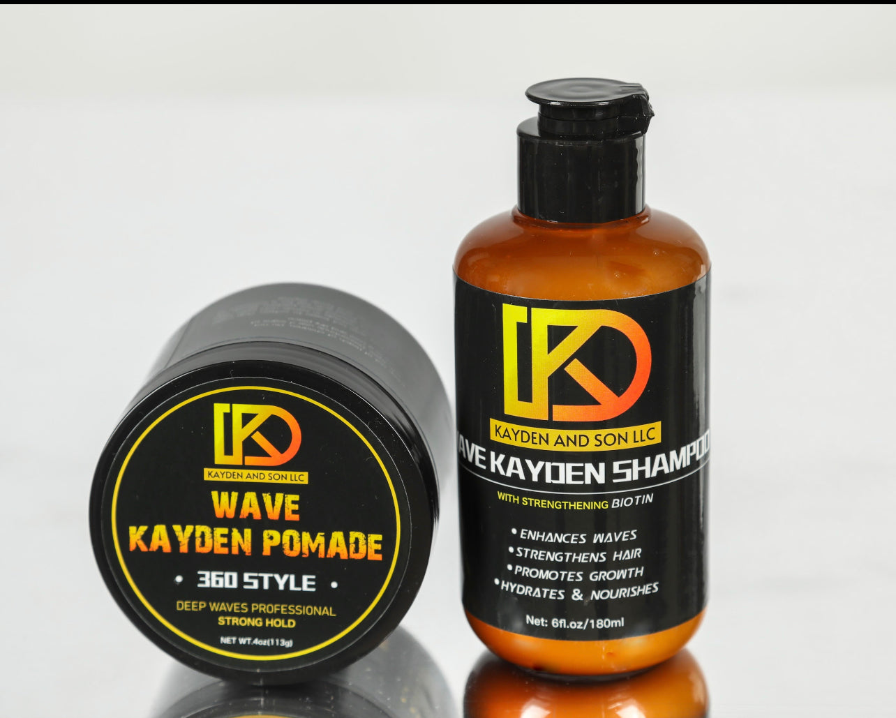 Kayden Wave Promade.Natural Pomade for Men's Strong Hold and Layered Waves - Easy Wash Hair Cream, Grease for Moisture, Control and Silky Shine 4oz